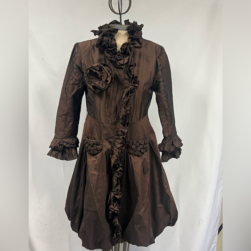 Chez Vouzde France long sleeves Ruffle jacket - Picture 11 of 15